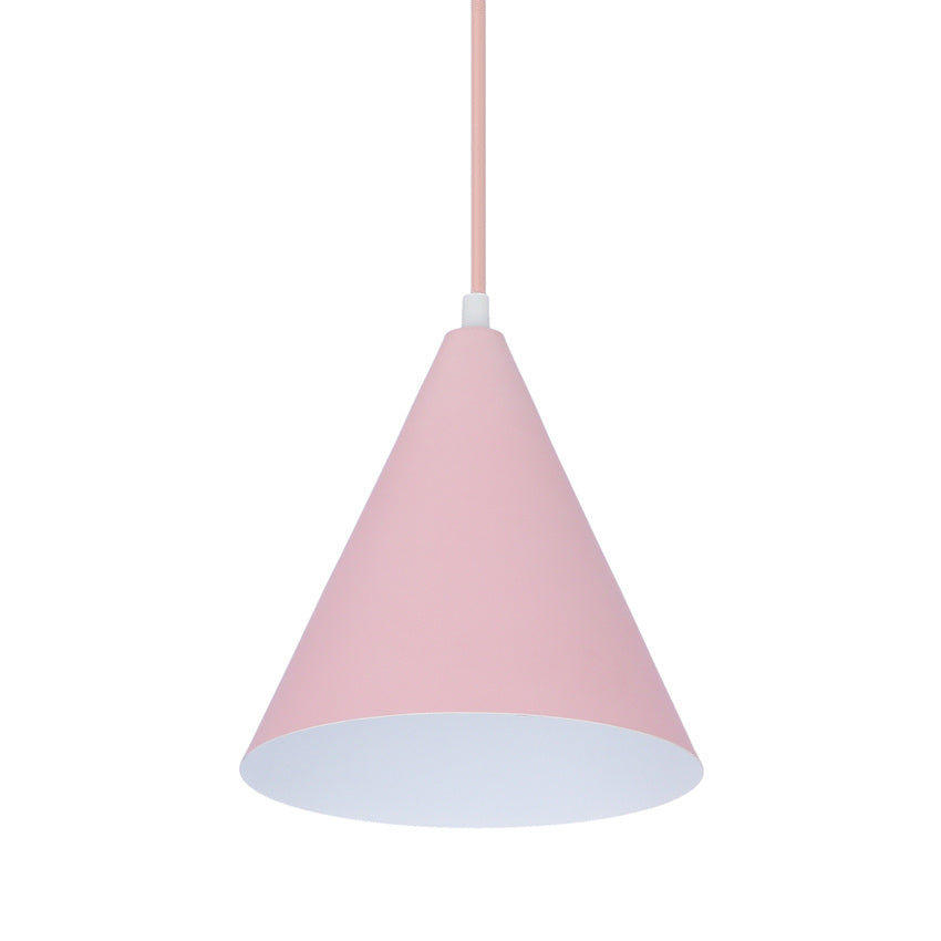 Lampa wisząca różowa stożek Voss Ledea 50101180