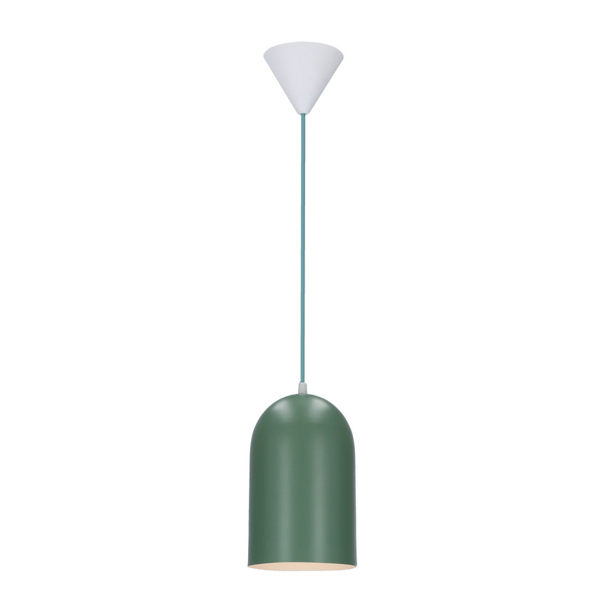 Lampa wisząca owalna zielona 1xE27 Oss Ledea 50101187