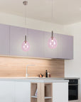 Lampa wisząca różowa szklany balon LED 6W Lukka Ledea 50133209