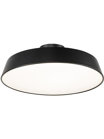 Lampa sufitowa czarna satyna LED 36W Orlando Ledea 50133241