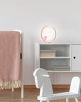 Lampka stołowa różowa metalowa Nexo Ledea 50501200