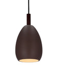 Lampa wisząca brązowa metal / drewno E27 Flen Ledea 50101261