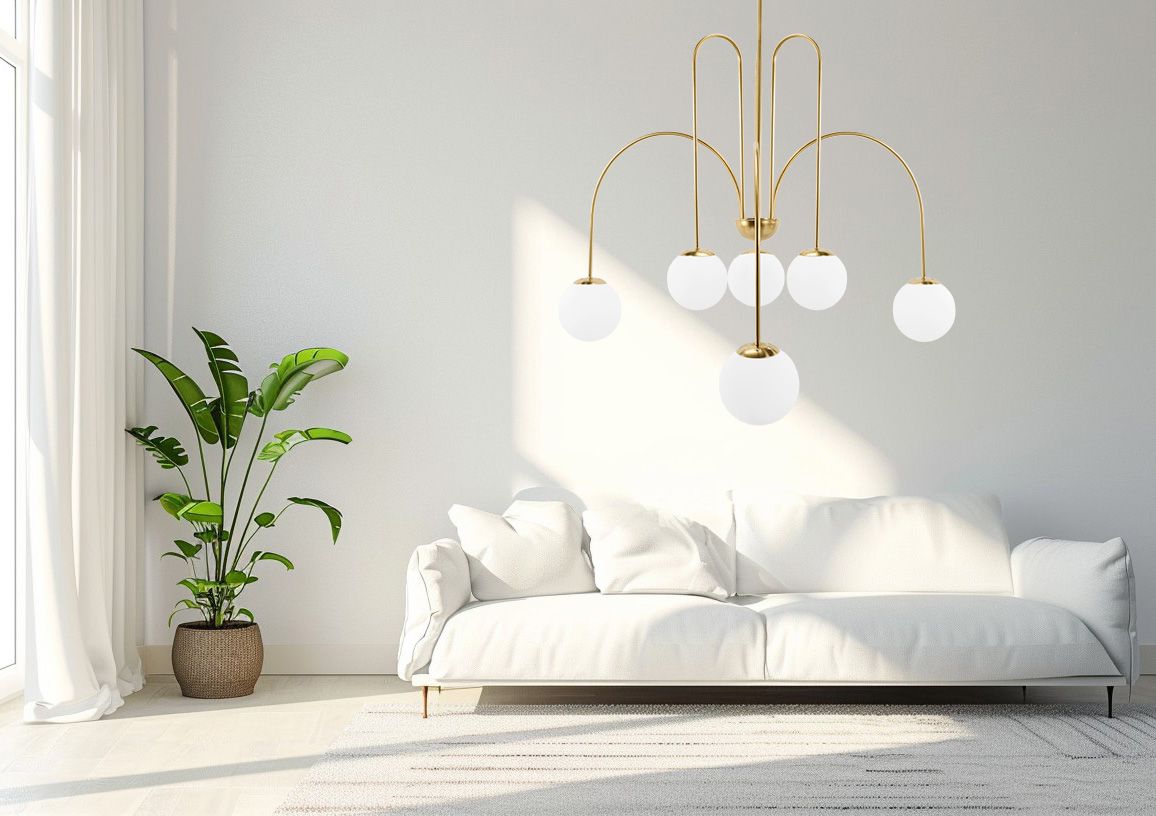 Lampa Sufitowa Wisząca Złota APP1584-6CP 6