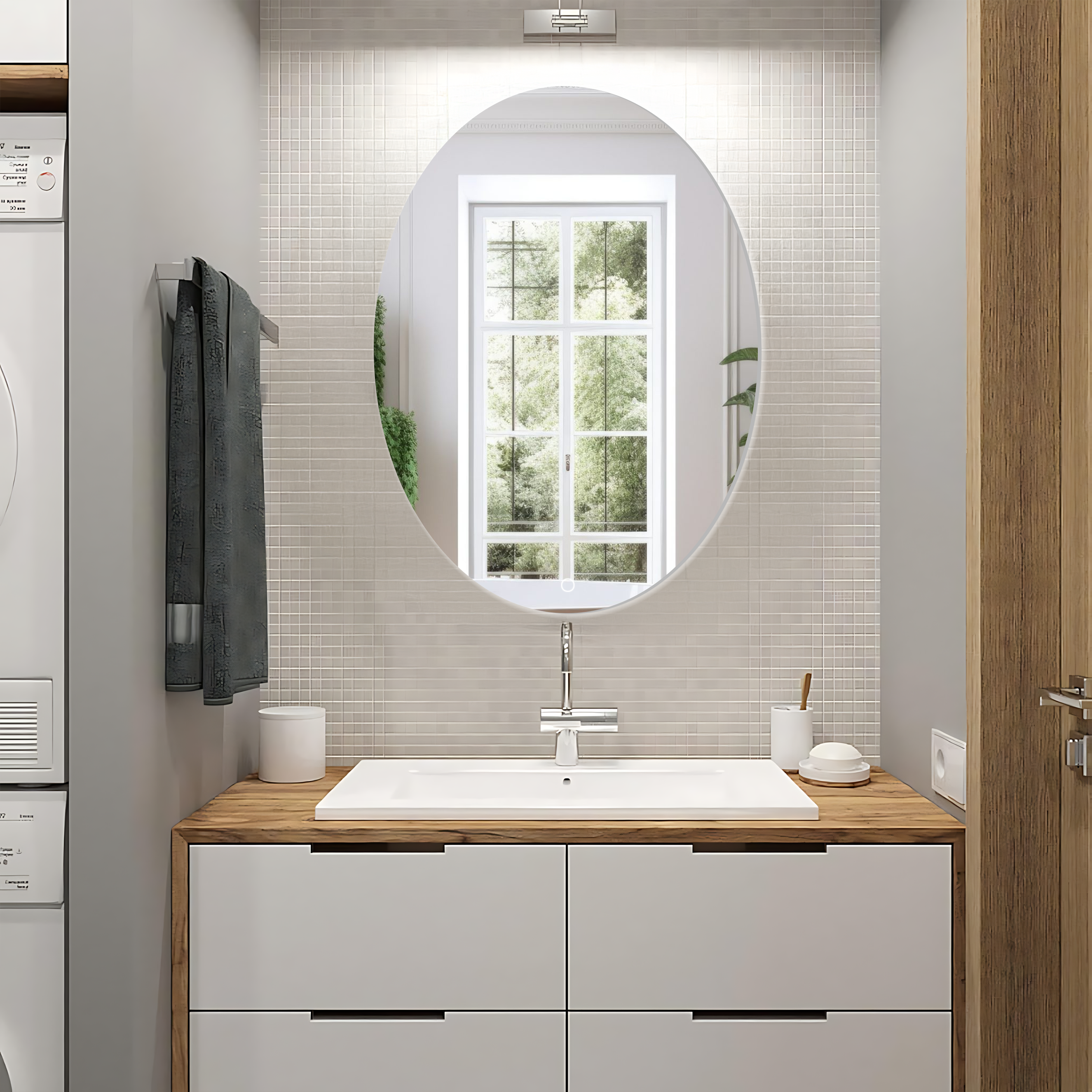 Lustro Ścienne Led 80x60 Yh-3352 2