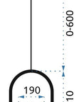 Lampa Sufitowa Wisząca Szklana Kula  APP473-1CP Biała