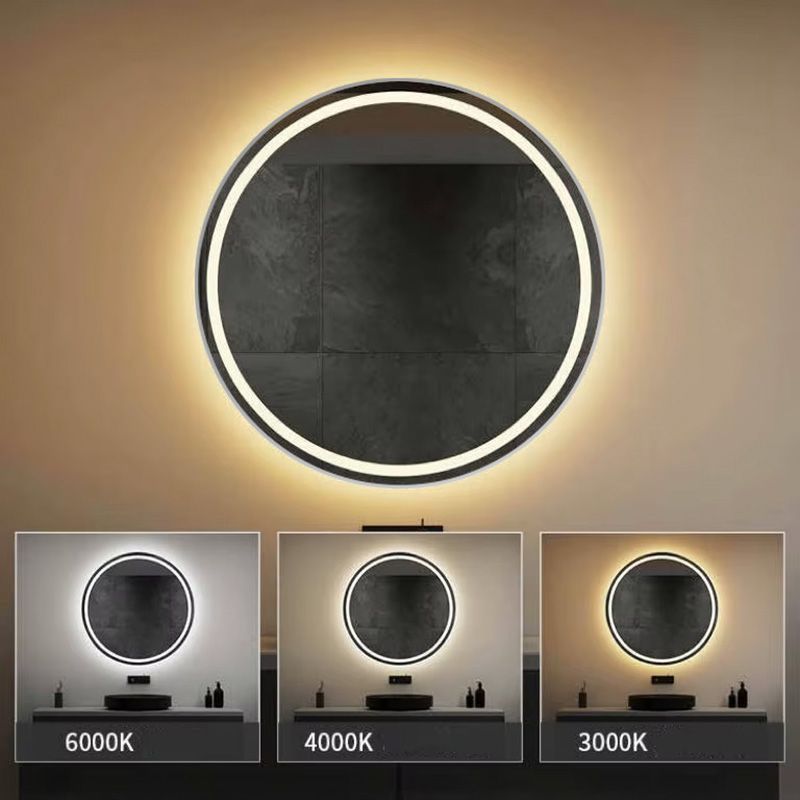 Lustro Ścienne Led 60cm Mmj Stal Szczotkowana 4