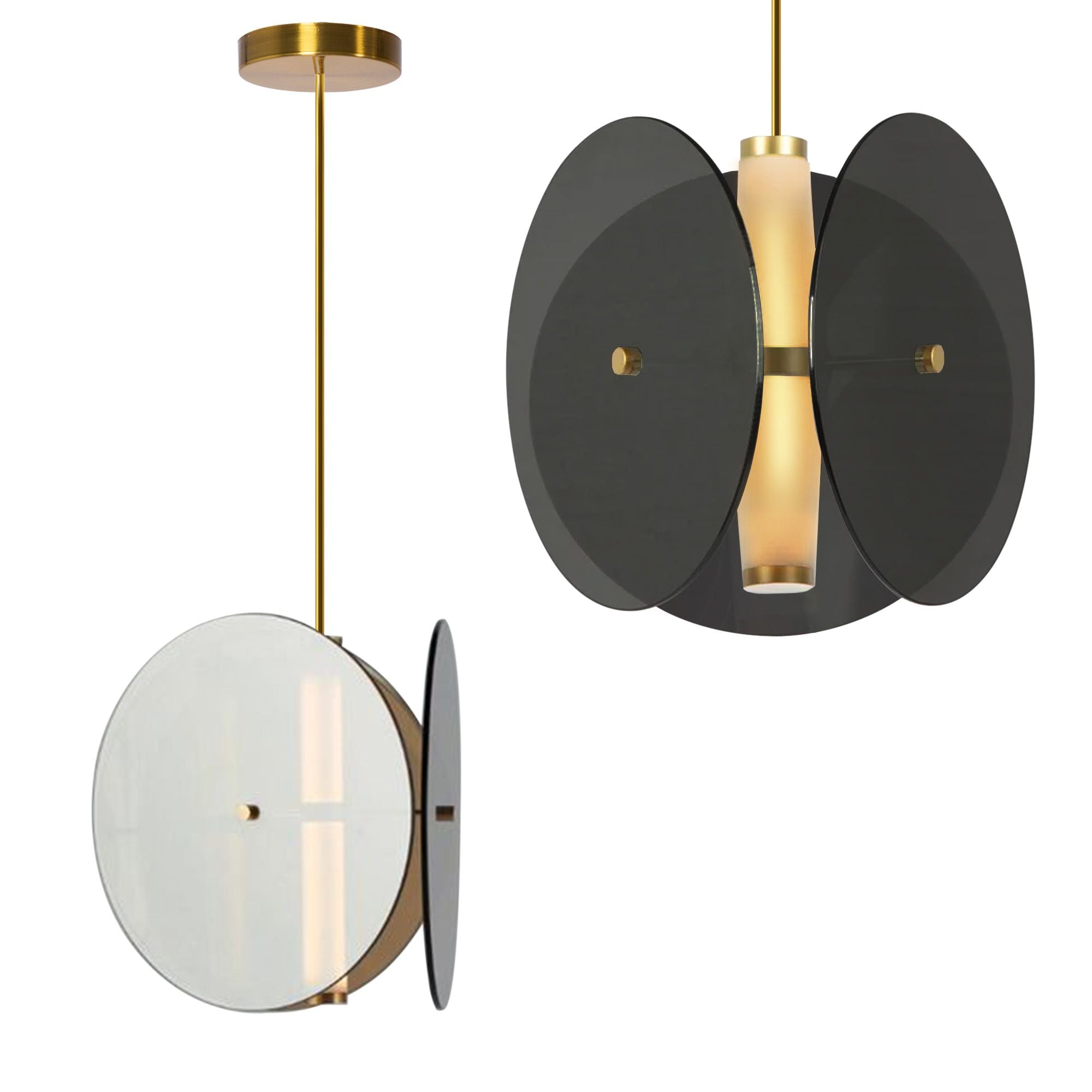Lampa Sufitowa Wisząca Czarna App1675-cp Round 1