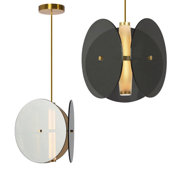 Lampa Sufitowa Wisząca Czarna App1675-cp Round 1