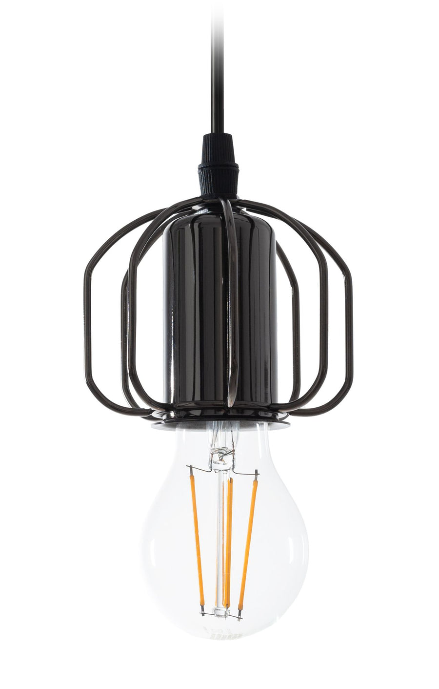 Lampa sufitowa wisząca w stylu loft  APP595-1CP Czarna