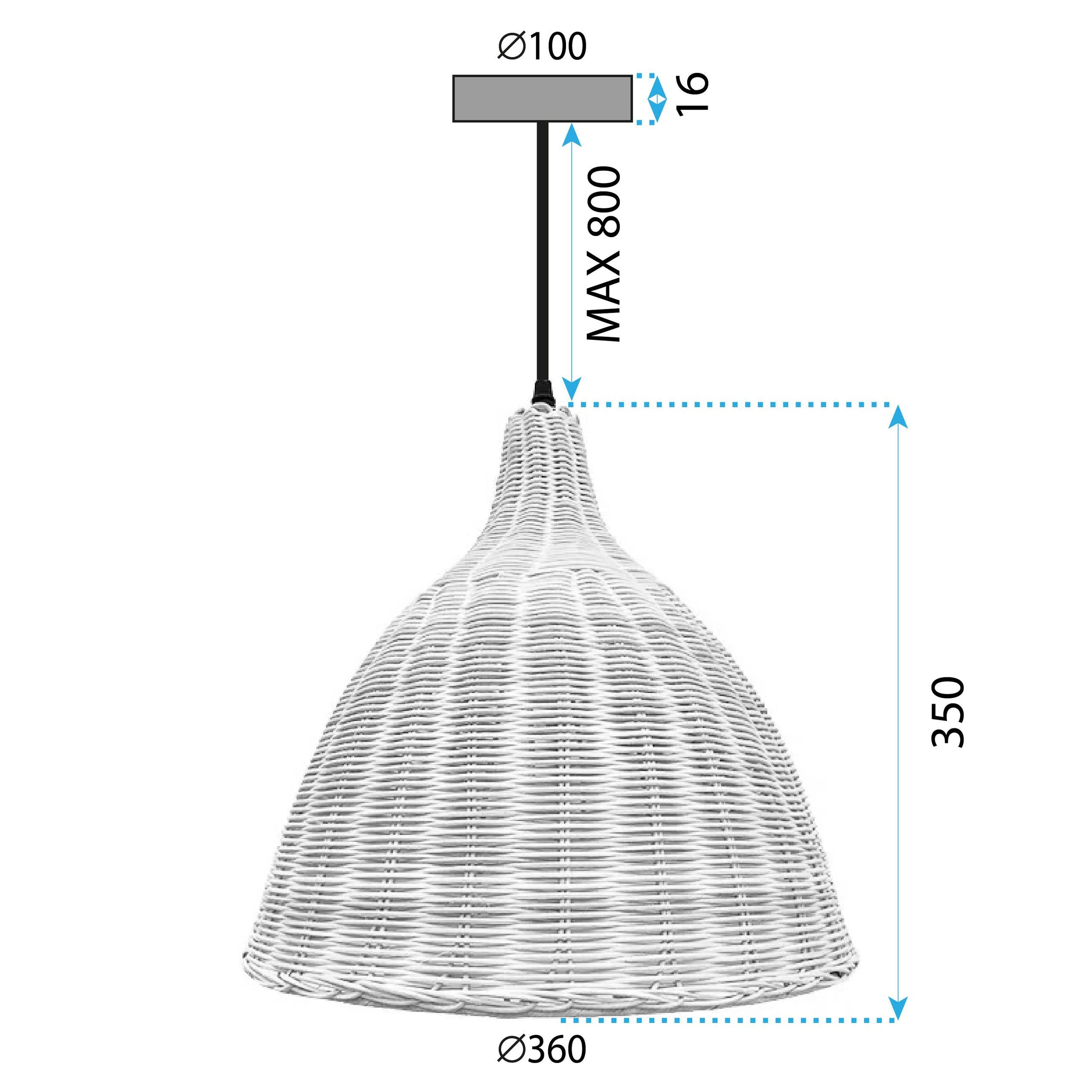 Lampa Sufitowa Wisząca Boho Natural APP1647-1CP 10