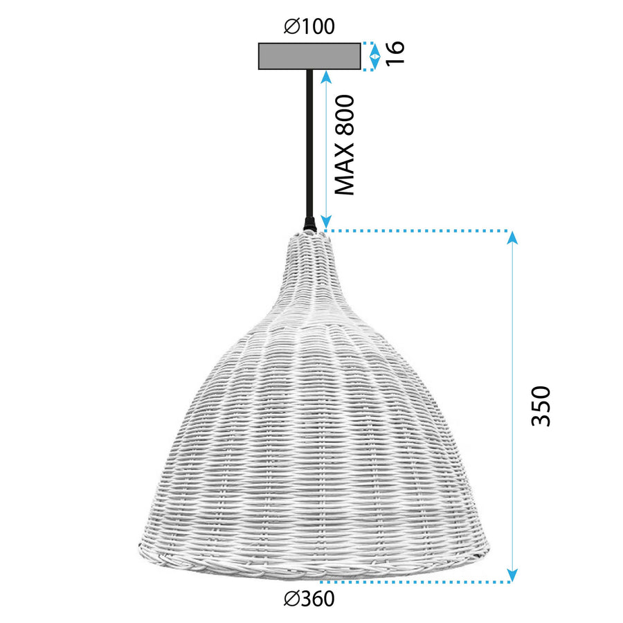 Lampa Sufitowa Wisząca Boho Natural APP1647-1CP 10