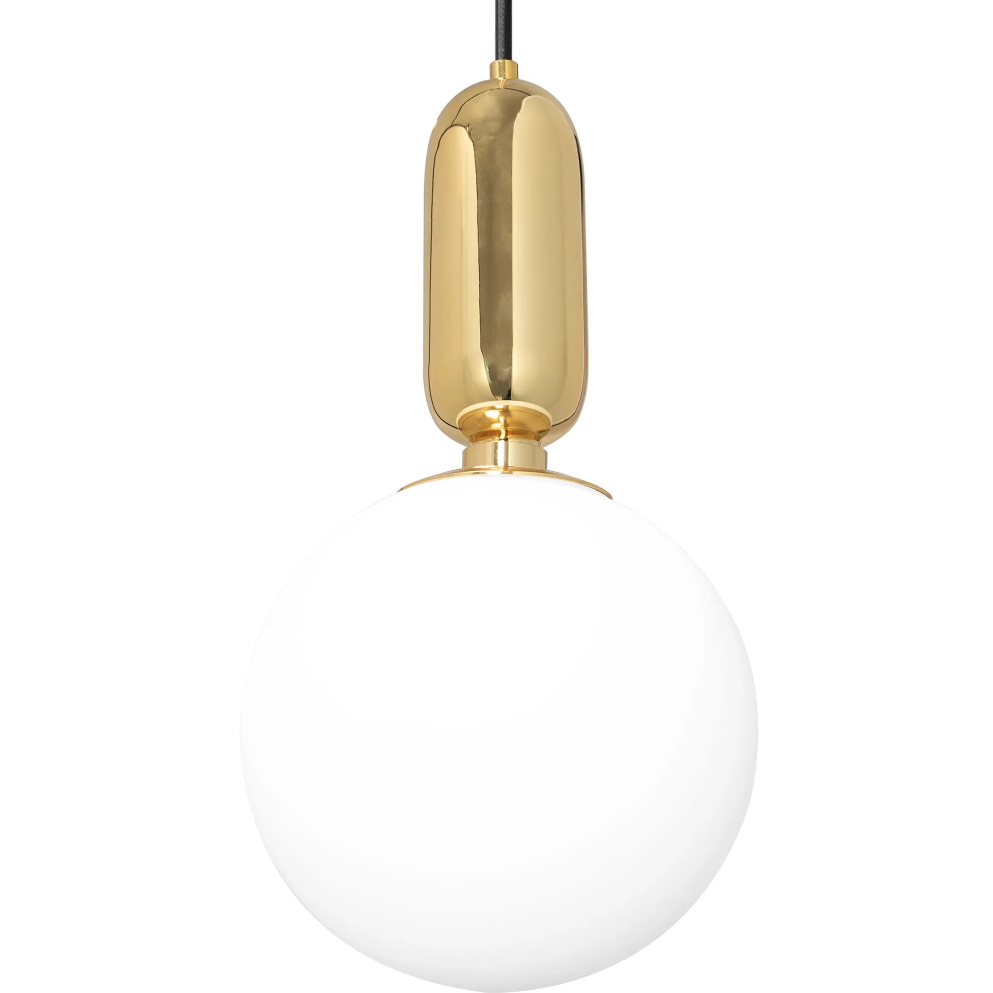 Lampa Sufitowa Wisząca Szklana Metalowa APP474-1CP Złota 3