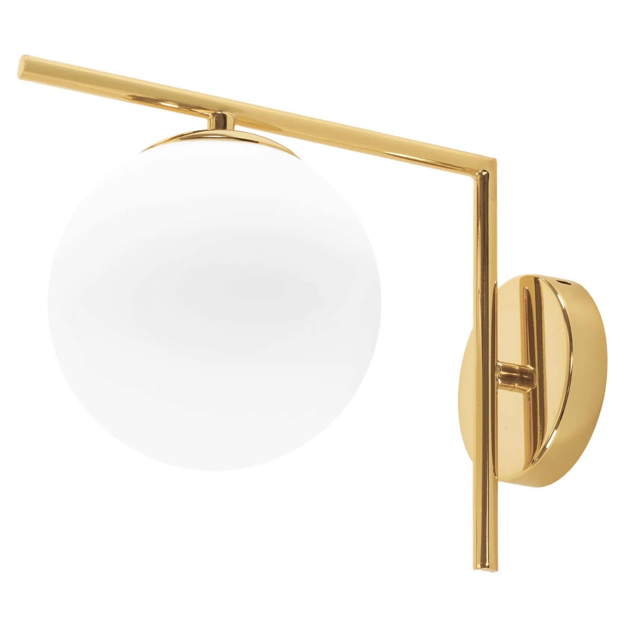 Lampa Ścienna Kinkiet Szklana Kula APP674-1W Złota 3