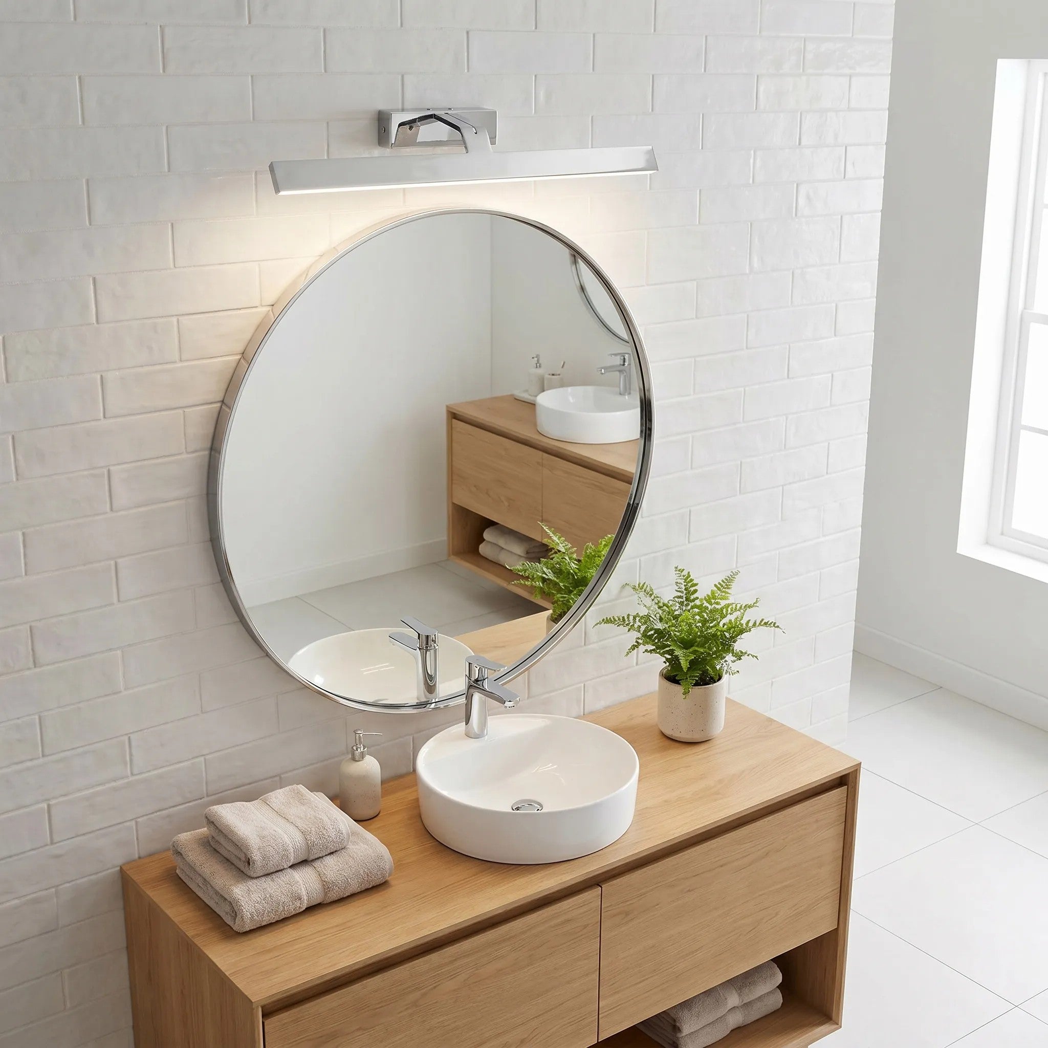 Kinkiet Łazienkowy LED SWE002-1W 58cm Chrom 3