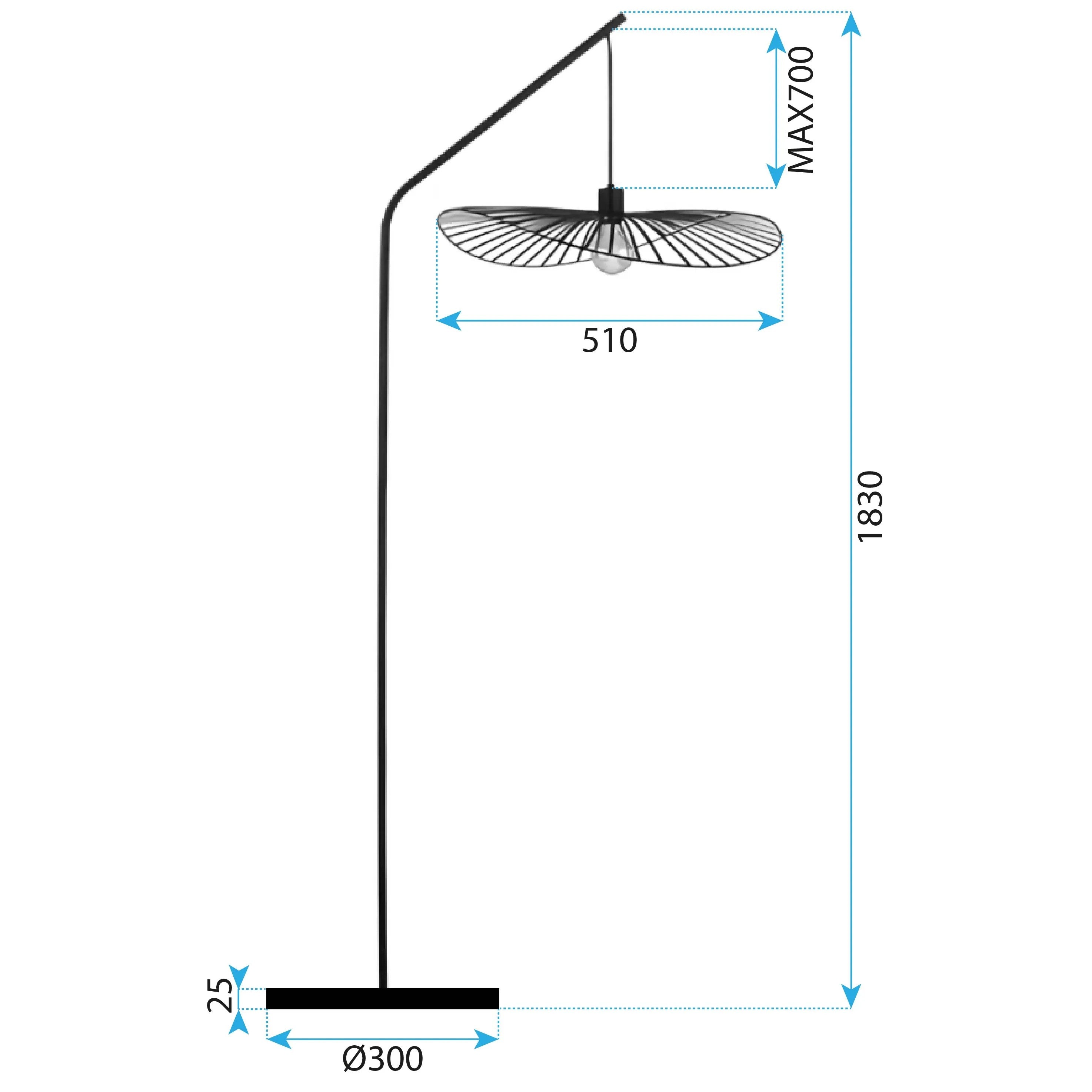 Lampa Stojąca Podłogowa APP1844-1F 3