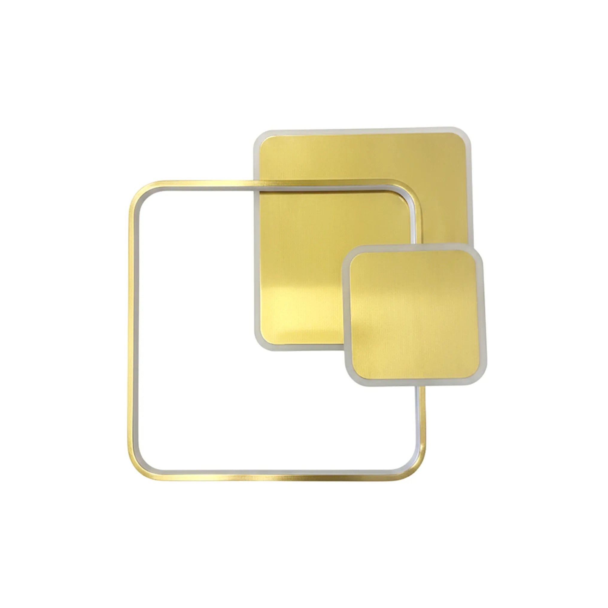 Lampa Sufitowa APP1714-C Plafon LED Złota Szczotkowana + Pilot 3