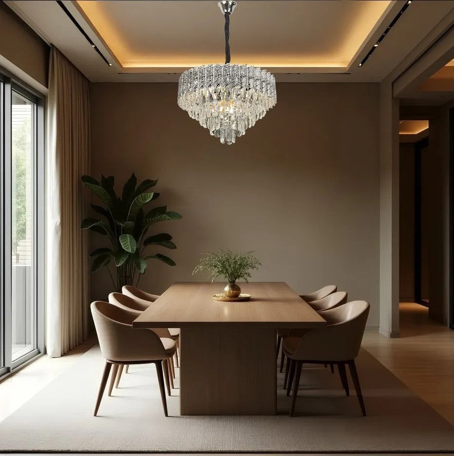 Lampa Wisząca Z Kryształami G055-CP 50cm Chrom 3