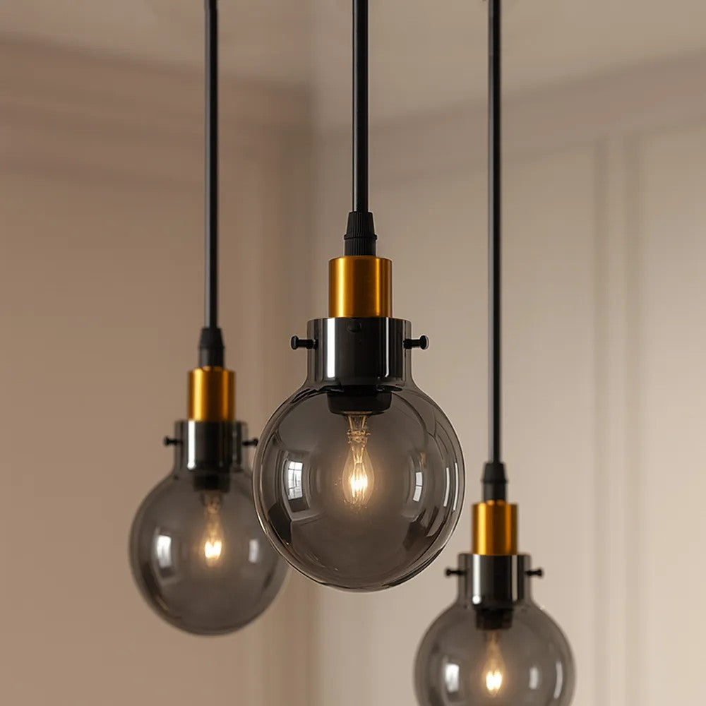 Lampa Wisząca APP1125-3CP Black Gold 3