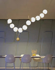 LAMPA SUFITOWA WISZĄCA LED APP1444-10CP Złota 3