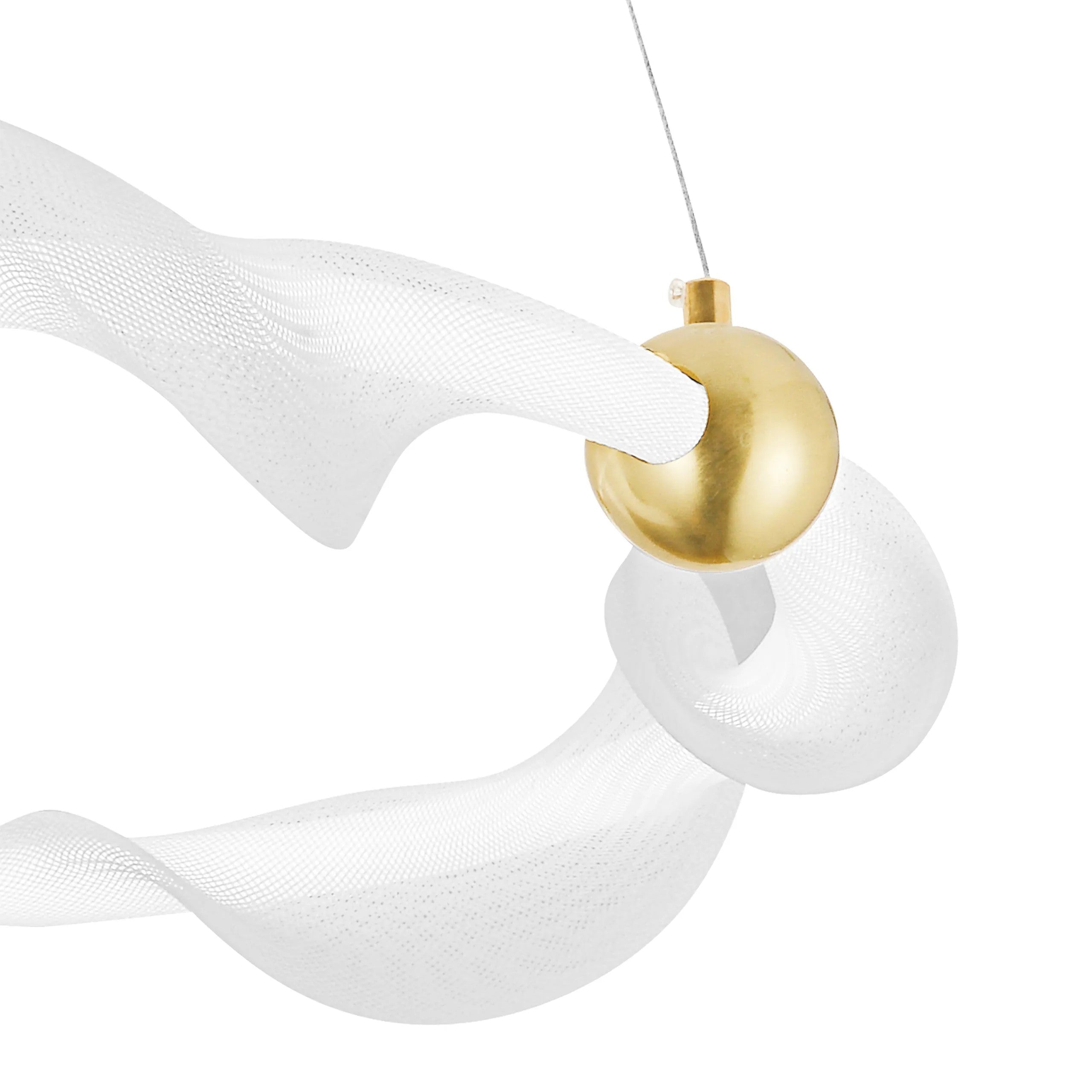 LAMPA WISZĄCA LED G010-CP BIAŁY/ZŁOTY 3