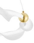 LAMPA WISZĄCA LED G010-CP BIAŁY/ZŁOTY 3