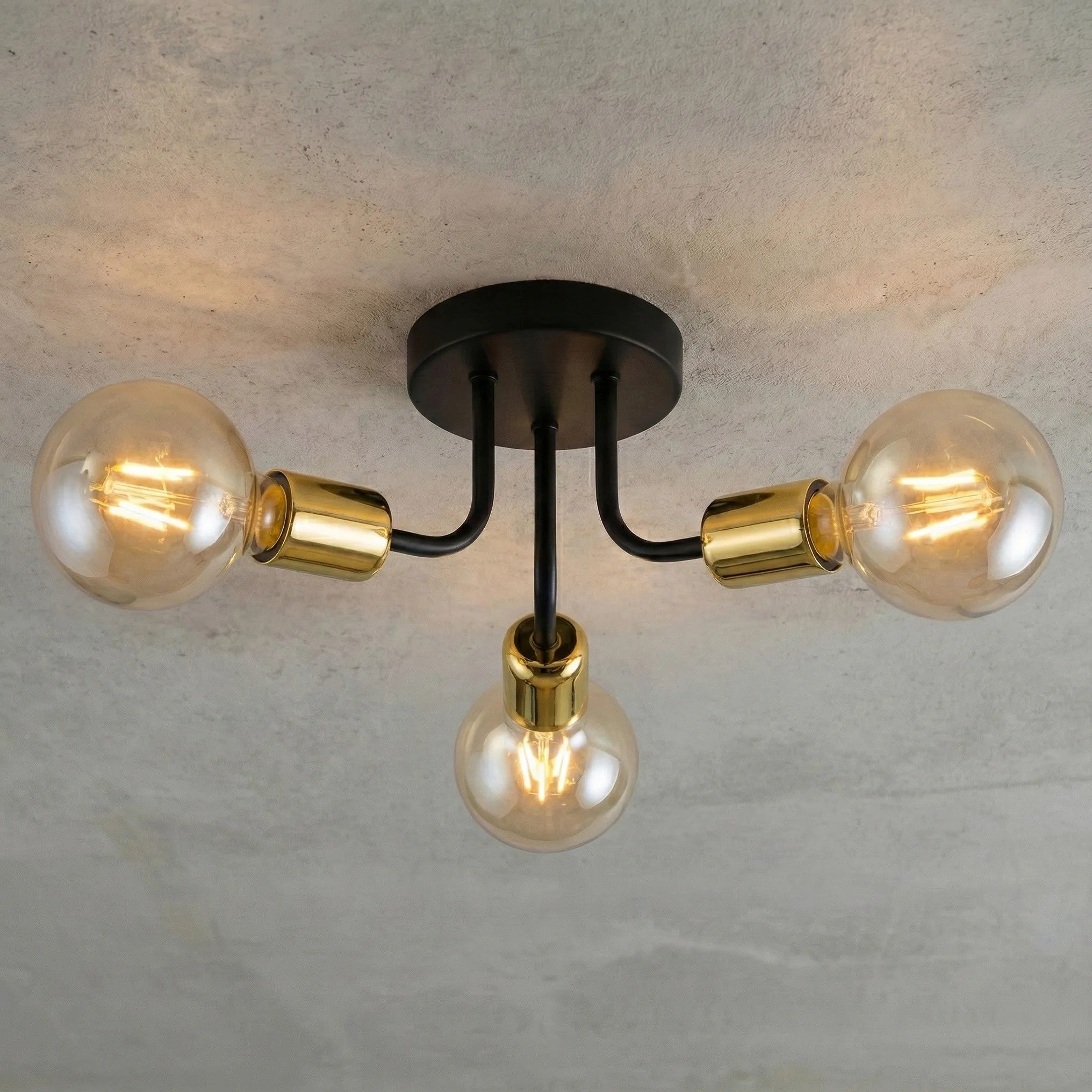 Lampa Wisząca APP1117-3C Czarno Złota 3