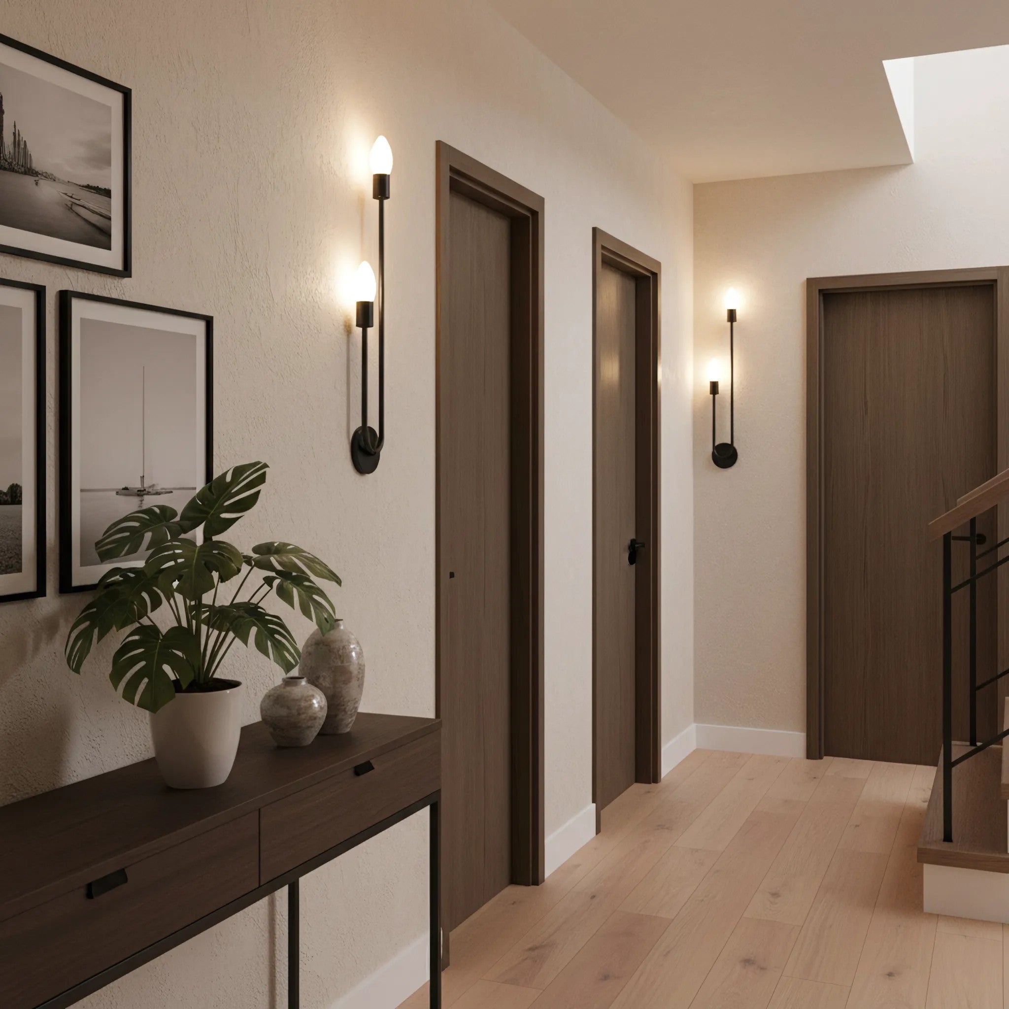 LAMPA ŚCIENNA KINKIET APP1147-2W Czarna 3
