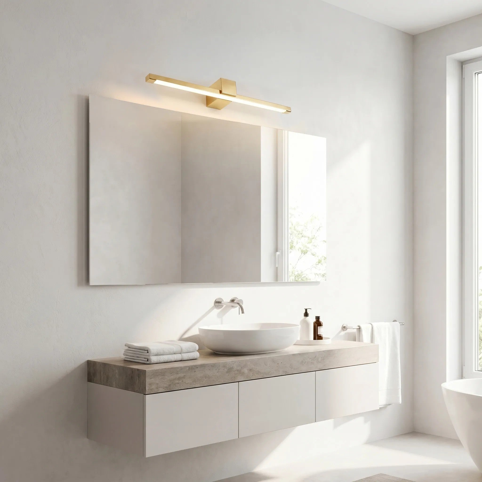Kinkiet Łazienkowy LED SWE044-1W 60 Cm Złoty 3