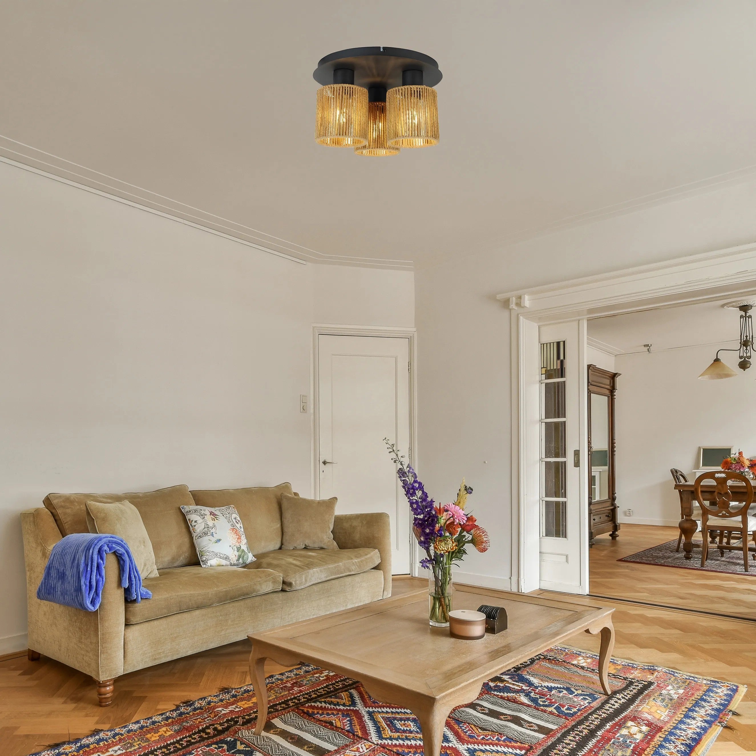 LAMPA SUFITOWA WISZĄCA APP1819-3CPR BLACK 3