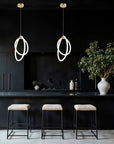 LAMPA WISZĄCA LED G019-CP ZŁOTA 3
