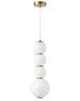 Lampa Sufitowa Wisząca LED LHJ114-4CP Złota Szczotkowana 3