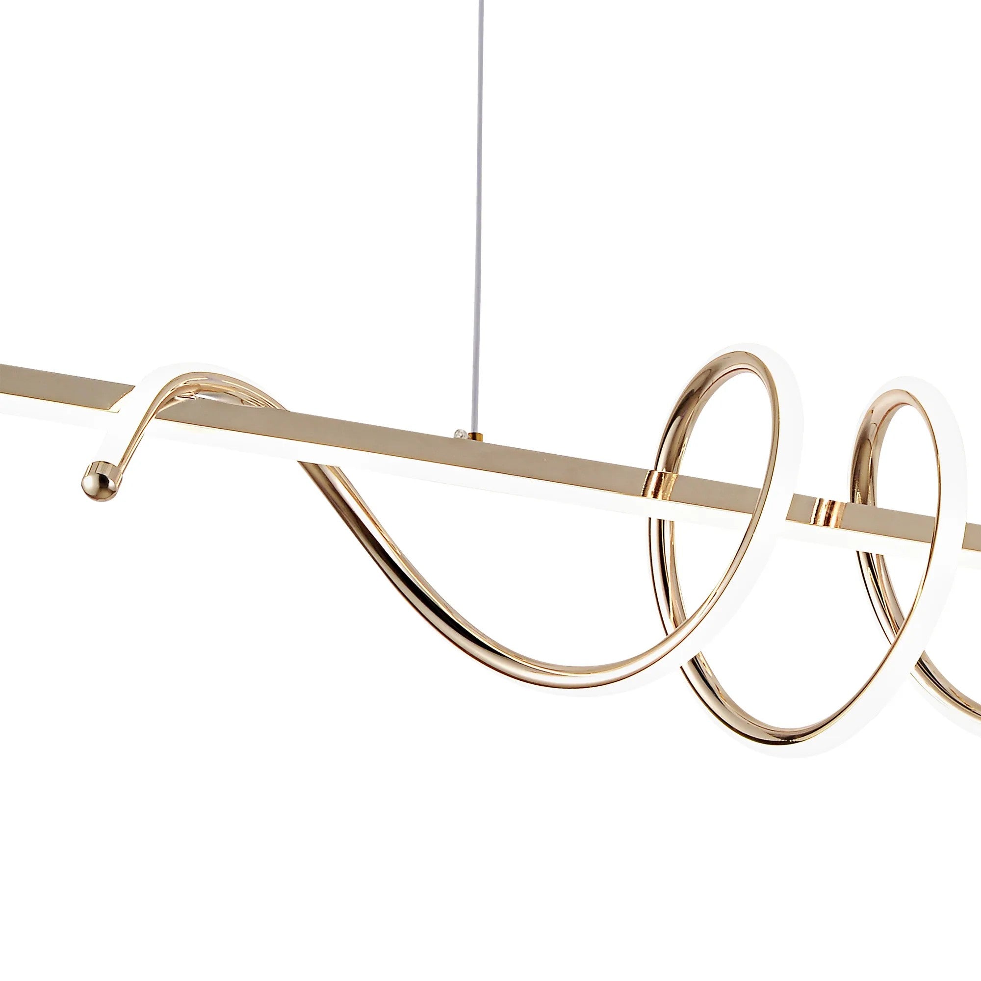 LAMPA WISZĄCA LED G065-CP Złota 3