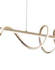 LAMPA WISZĄCA LED G065-CP Złota 3