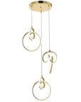 LAMPA WISZĄCA LED G072-3CPR Złota 3