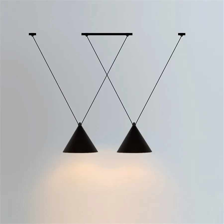 Lampa Sufitowa Wisząca W Stylu Loft APP548-2CP Czarna 3