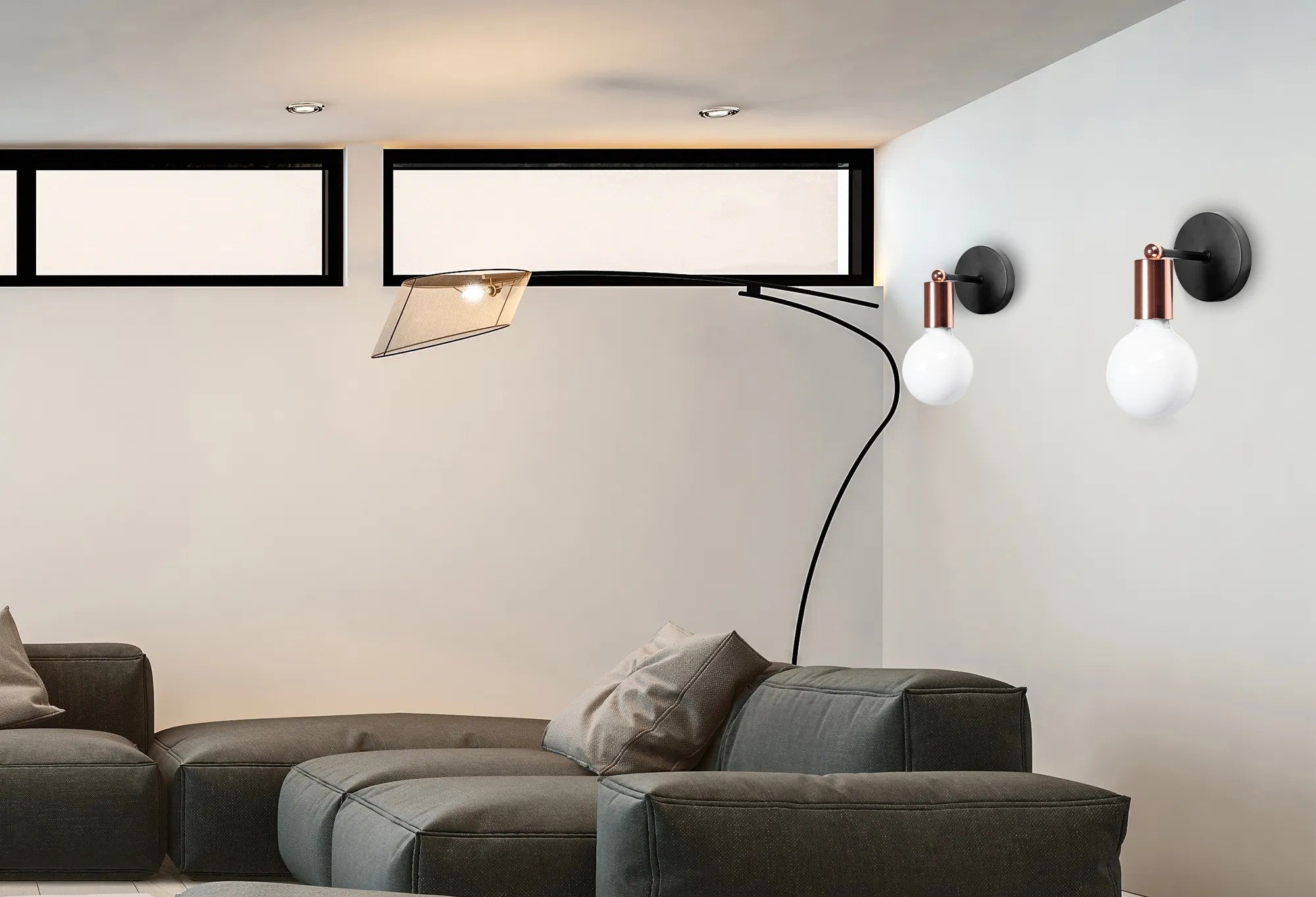 Lampa Kinkiet Ścienny Metalowy 392205 Różowe Złoto 3