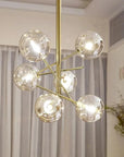 Lampa Wisząca Szklane Kule 6 Szt APP919-6CP Złota 3