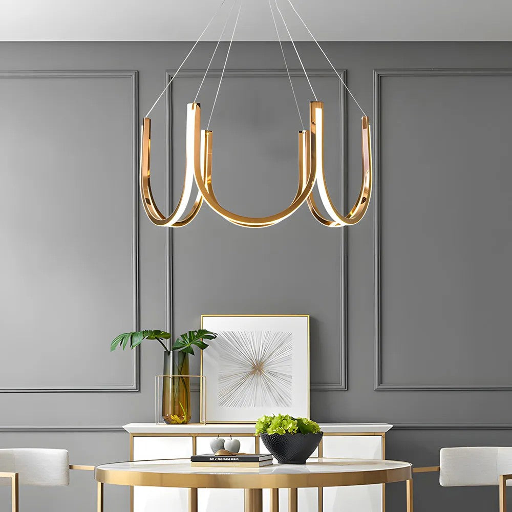 LAMPA WISZĄCA LED APP1749-CP Złota 3