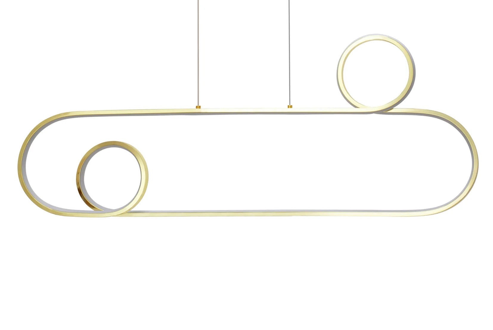 Lampa Sufitowa Wisząca LED APP809-CP Złota + Pilot 3