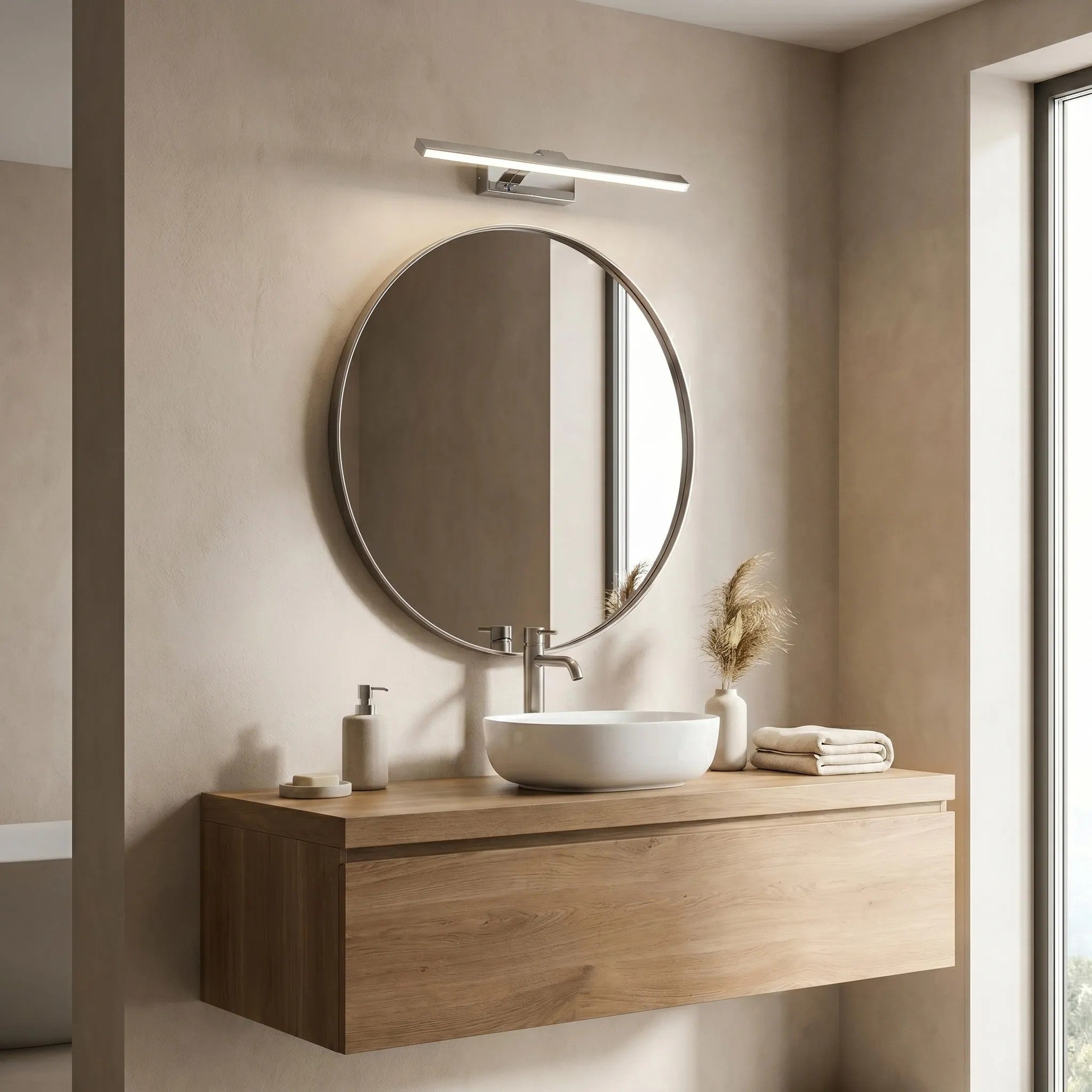 Kinkiet Łazienkowy LED SWE001-1W 43cm Chrom 3