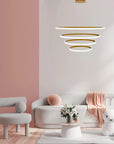 Lampa Wisząca LHJ010-CP4 BRUSH GOLD 3