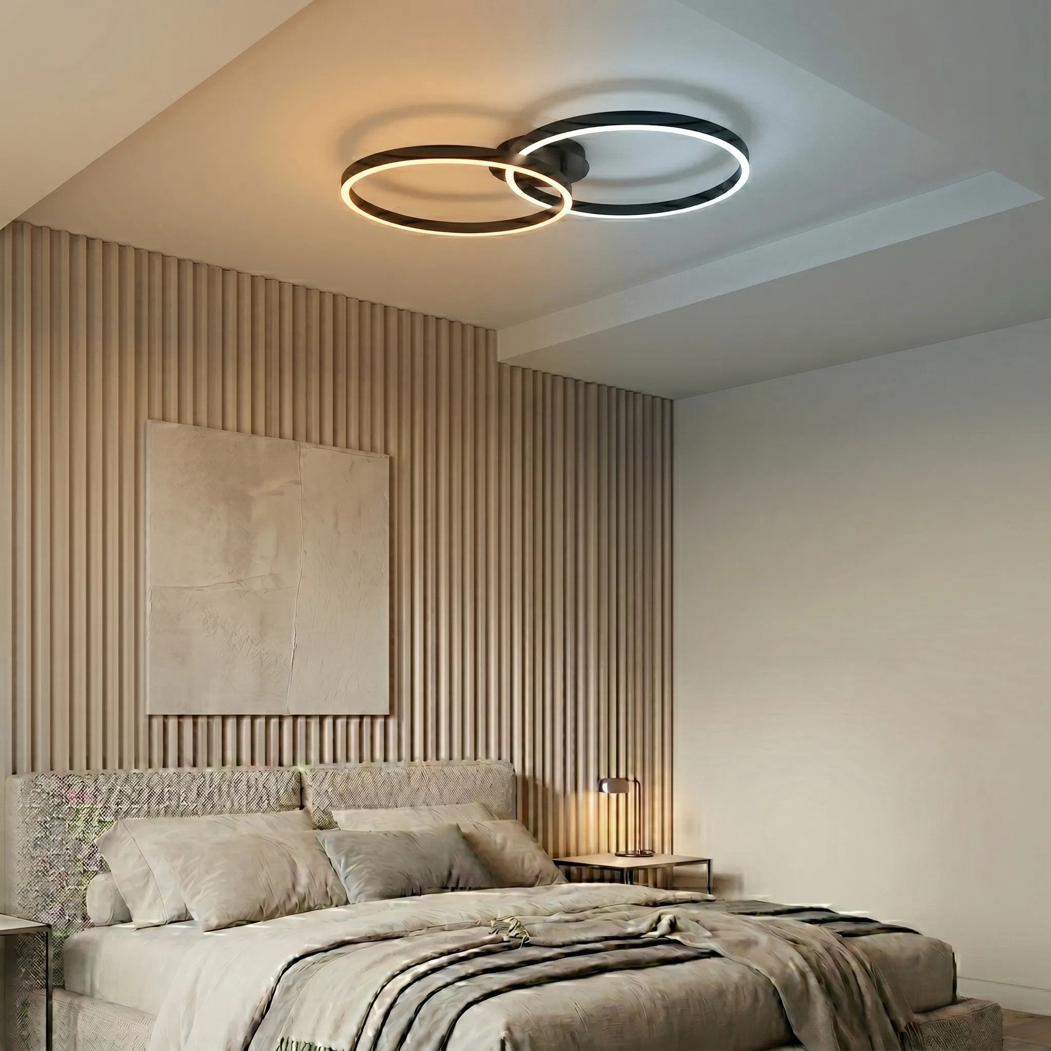LAMPA SUFITOWA LED SWE061-C PLAFON CZARNA 3