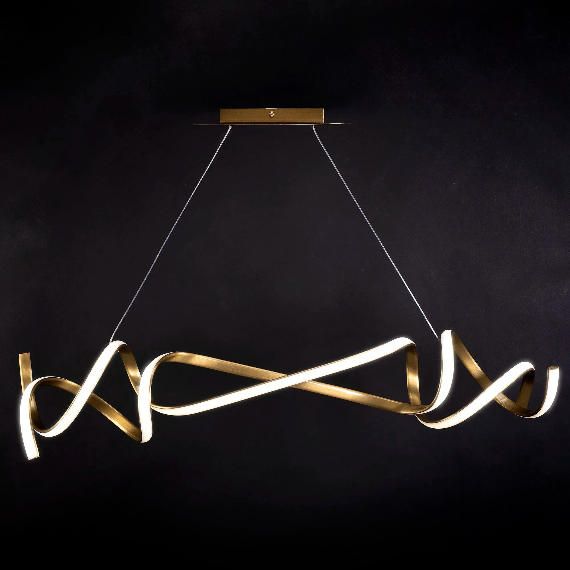 LAMPA WISZĄCA LED APP1777-CP ZŁOTA 3