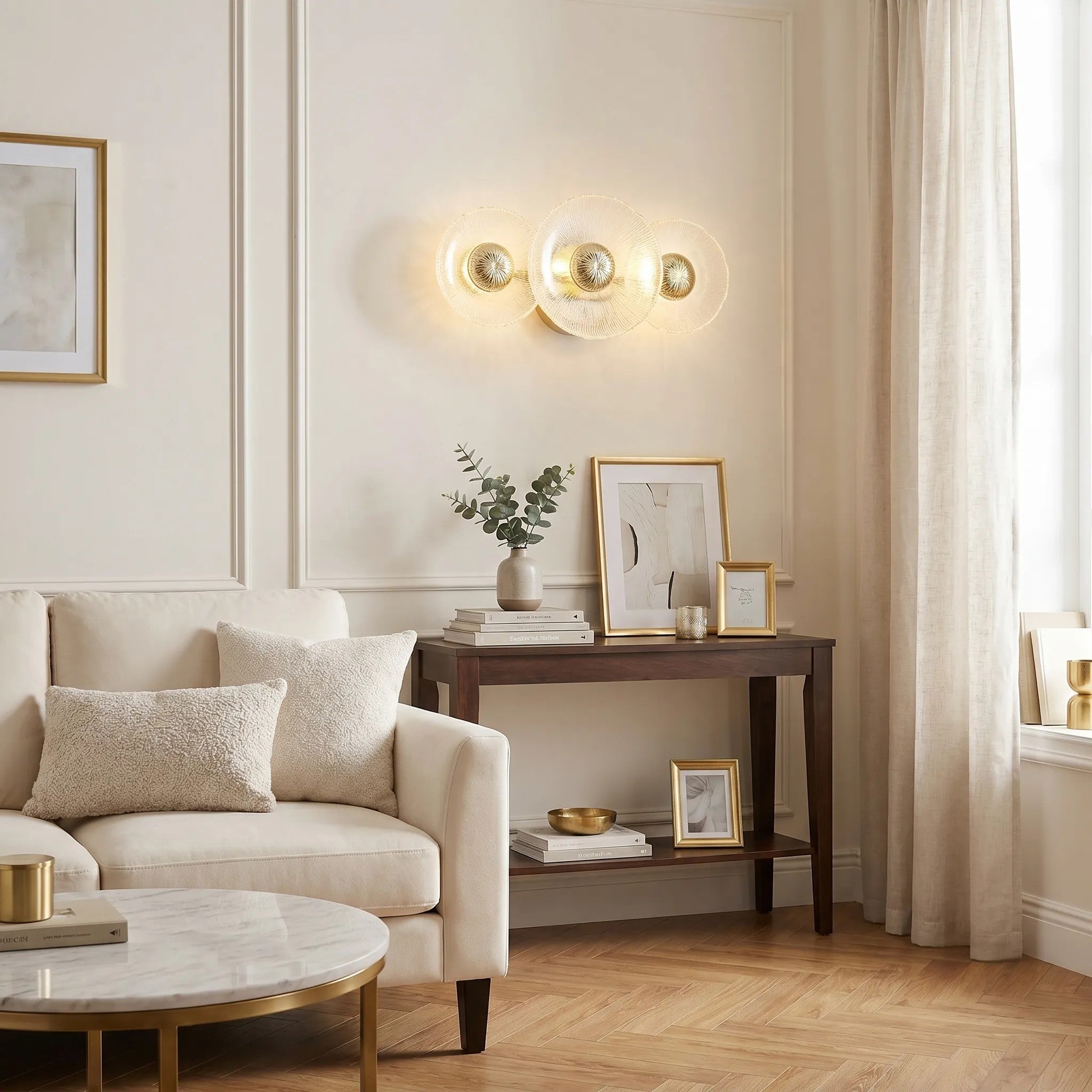 KINKIET ŚCIENNY LED SWE072-W ZŁOTY 3