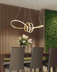 LAMPA WISZĄCA LED LHJ036-CP ZŁOTA 3