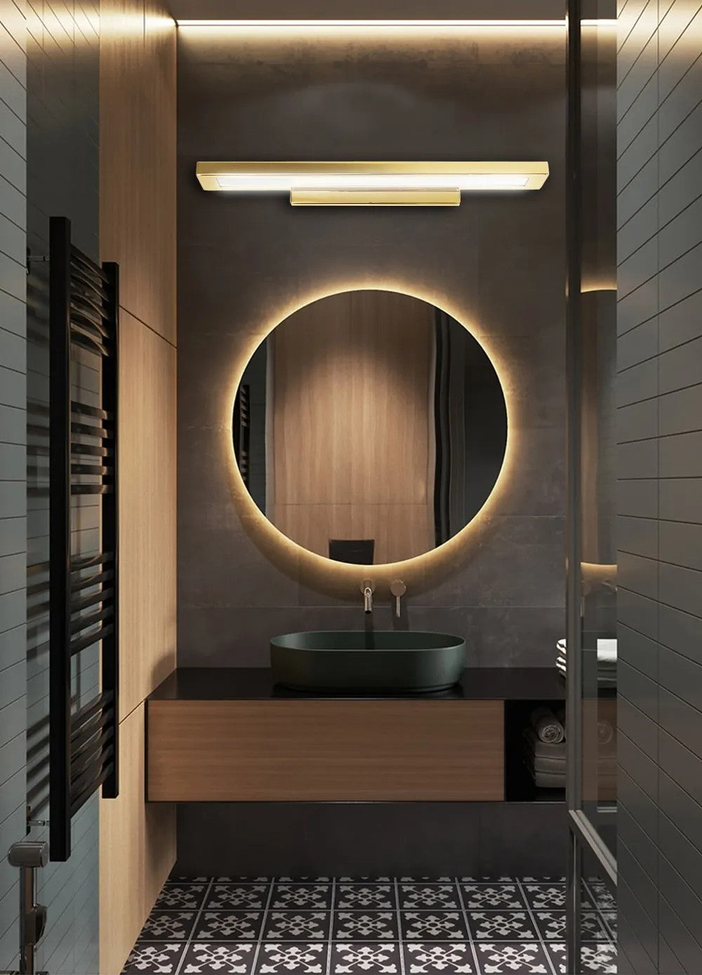 Kinkiet LED Gold 40cm APP836-1W 3