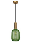 Lampa Sufitowa Wisząca Szklana APP459-1CP Zielona 3