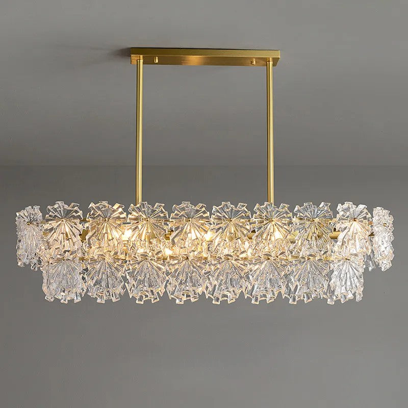 LAMPA KRYSZTAŁOWA WISZĄCA APP1198-4CP ZŁOTA 3
