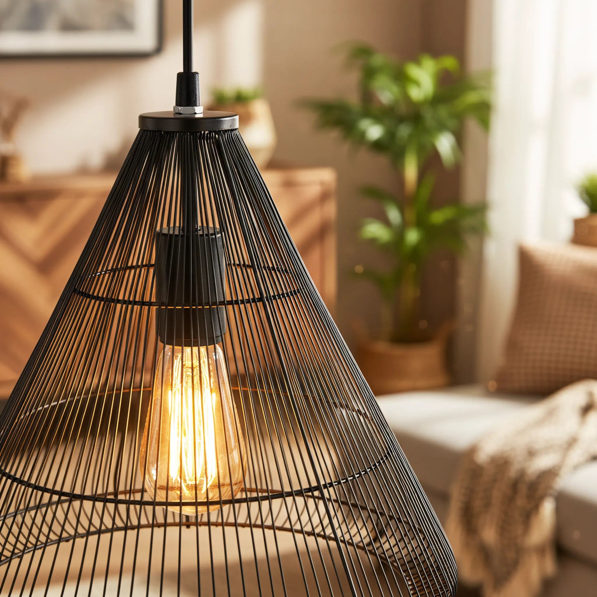 Lampa Sufitowa Wisząca W Stylu Loft LH2065 3