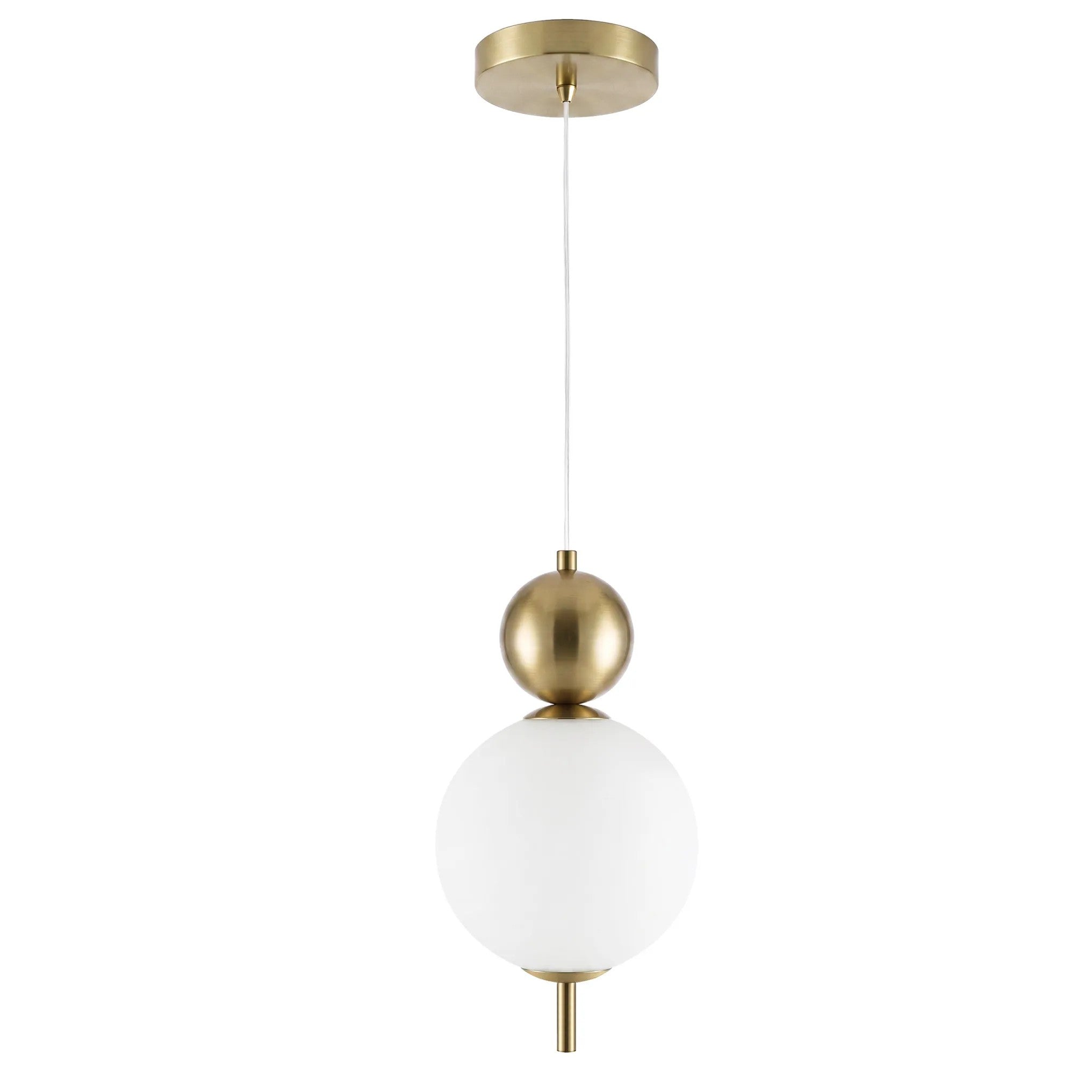 Lampa Sufitowa Wisząca LED LHJ115-1CP Złota Szczotkowana 3